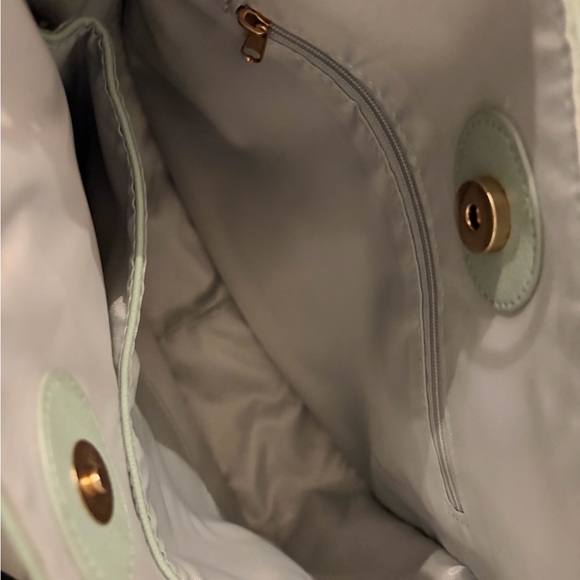 Simply Southern Light Green Satchel Set with Floral Strap - Picture 3 of 5